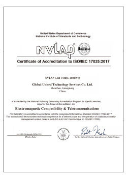 CHINA Global United Technology Services Co.,Ltd. certificaciones